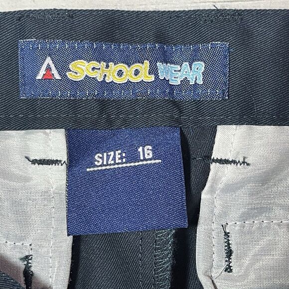 Access School Wear Uniform Pants Boys Size 16 Blue Twill Pockets Flat Front NEW - Picture 2 of 12